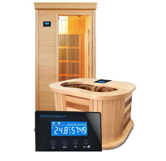 LCD Digital Thermostat With Timer Use For Sauna Room Foot SPA