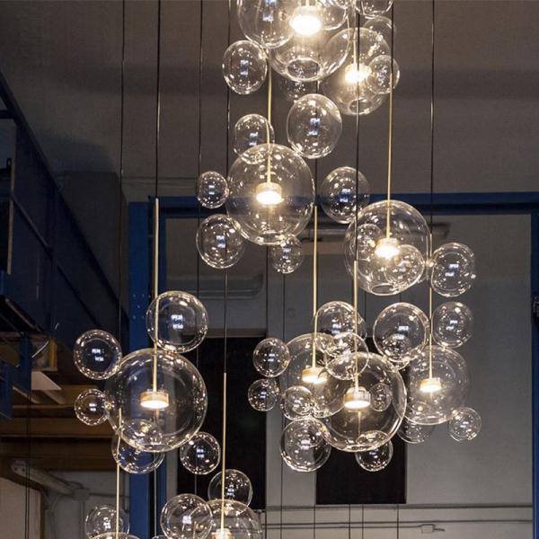 White glass unique glass Kitchen Bedroom pendant lights hanging lamp Fixtures (WH-GP-09)