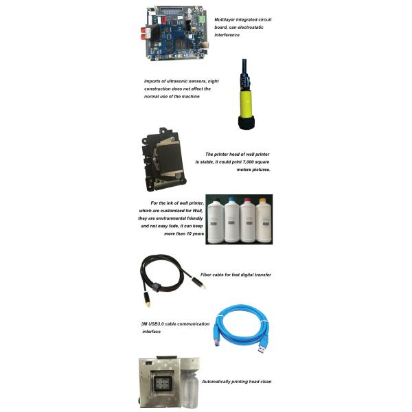 Печатная машина стены настенной росписи 3D печатей искусства стены струйная вертикальная для украшения магазина