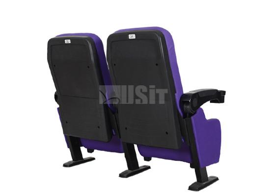 Iron Metal Type Theater Room Seating 580mm C/C Dimension With Big Cup Holder