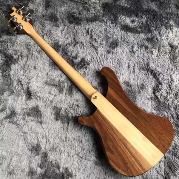 Custom 4 Strings Walnut Wood Maple Fingerboard Neck Through Body Electric Bass