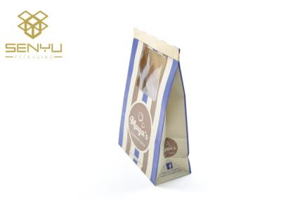 Selagem de papel impressa costume do zíper dos sacos de mantimento de Kraft do produto comestível dos doces