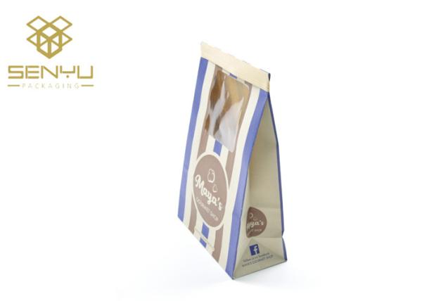Selagem de papel impressa costume do zíper dos sacos de mantimento de Kraft do produto comestível dos doces