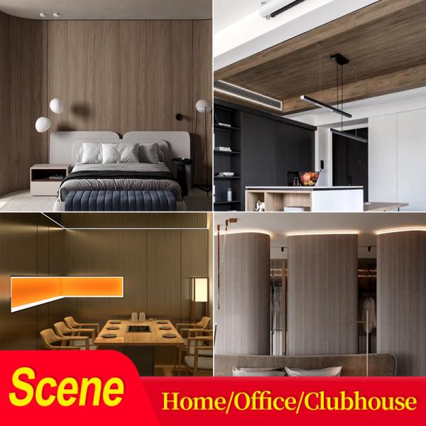 древесины угля 5mm панели изоляции внутренней стены PVC 8mm бамбуковой декоративные