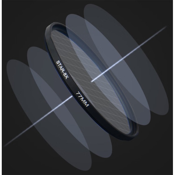 Customizable Sizes Starburst Camera Filter 37mm - 82mm Optical Glass Filter For DSLR Cameras
