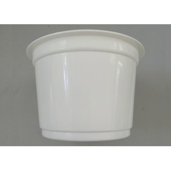 acidophilus milk plastic cup in white color for milk, drink, jelly, solid food packaging