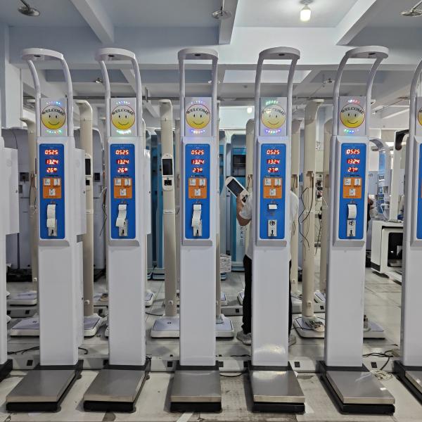 Durable Coin Operated Body Height Weight BMI Machine Weighing Scale with OBM Support