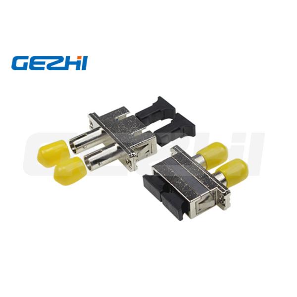 SC-ST DX Hybrid Fiber Optic Adapter with Low Insertion Loss Ceramic Sleeve and RoHS Compliance