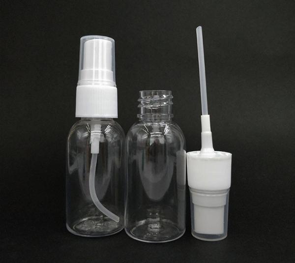 Bouteille de pulvérisation à haute capacité 100 ml 120 ml 150 ml 200 ml 250 ml 500 ml Blanc clair ambre bleu PET plastique emballage cosmétique