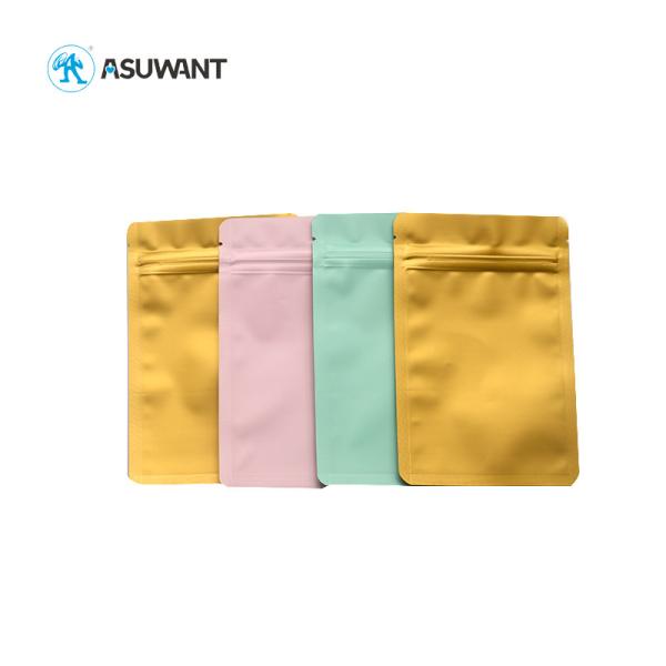 Multi Colored Aluminum Foil Bag Plastic Zipper Smell Proof Mylar Bags