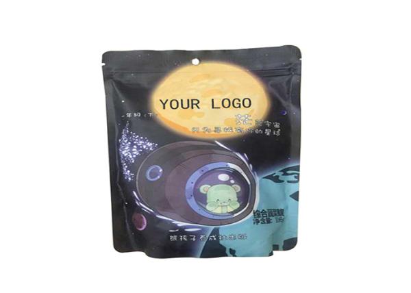 Custom Stand Up Zipper Pouch Bags Plastic Reusable Food Zip Lock Milk Cocoa Powder Cookies Pouch