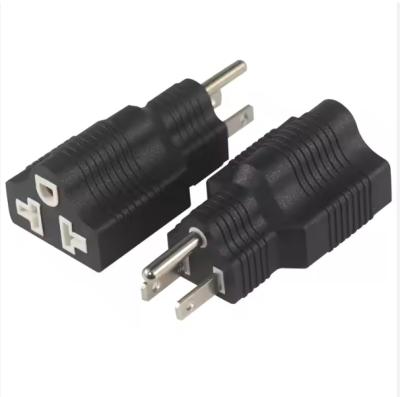 NEMA 5-15P to 5-15R Right Angle Plug Adapter 15A 125V