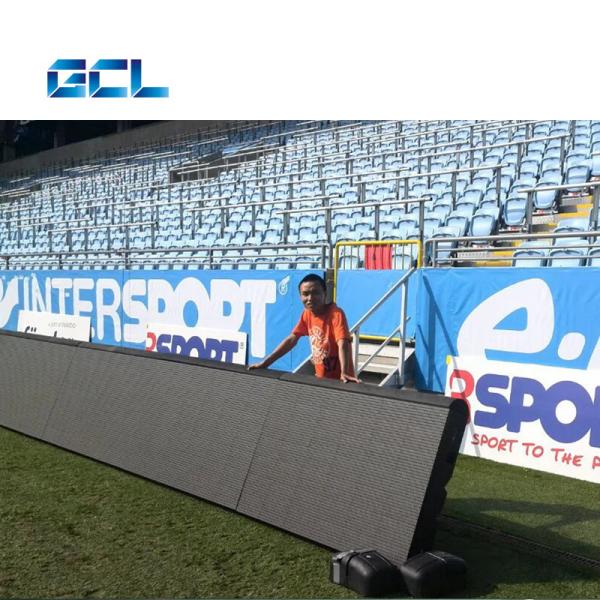 IP65 Waterproof Football Stadium Perimeter LED Advertising Display Screen with High Brightness