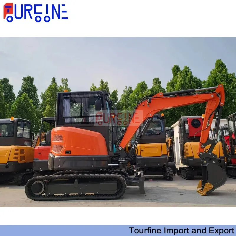 3.5 Ton Mini Crawler Excavator Machine With 0.11 CBM Bucket For Construction
