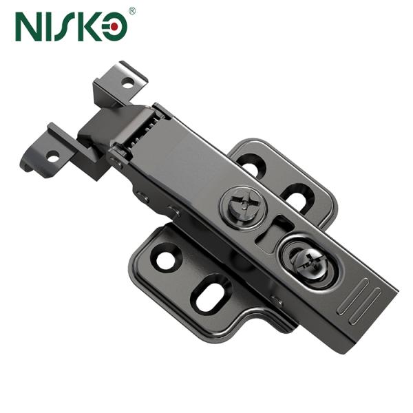 2D Soft Closing Hydraulic Aluminum Frame Door Fixed Hinge for Kitchen Cabinet