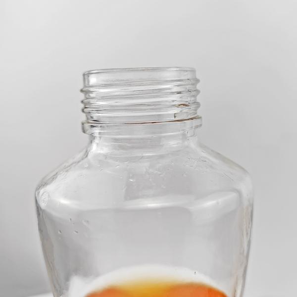 Acid Etch Design Único Botella de vinho de vidro transparente de 375 ml Embalagem cilíndrica irregular