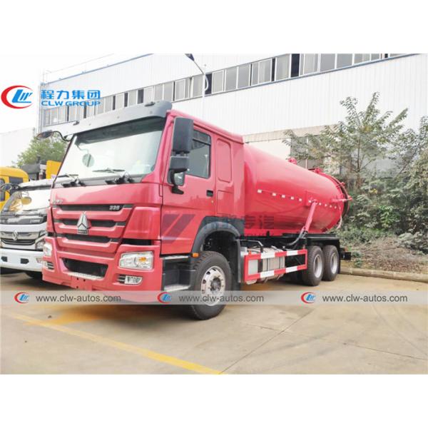 5000 Gallons Howo 336HP sewer cleaning truck With Moro Kaiser Pump