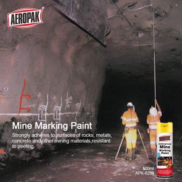 500ml 350g Non-Flammable Mine Marking Spray Paint with 3 Years Shelf Life for Underground Mine