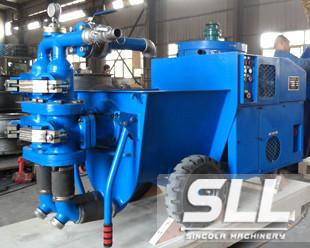 High Efficiency Cement Mortar Spraying Machine Double Cylinder Piston Pump
