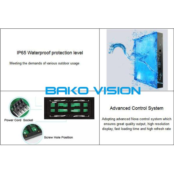 P5 Outdoor Fixed Led Display Billboard Front Access Curved Design IP65 Waterproof