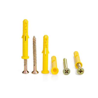 Customized Wall Plug Plastic Expansion Anchor  With Mating Screw Nail