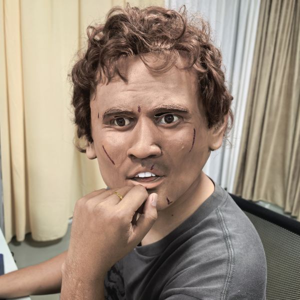 Lifelike Silicone Human Mask for Professional Costume and Theatrical Events One Size Fit Most