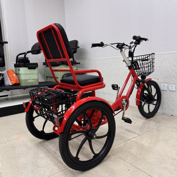 Scooter de movilidad de 3 ruedas para adultos de un solo asiento, para desplazamientos de corta distancia, antideslizante