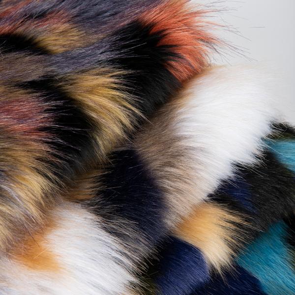 100% Acrylic Front Material Contact Density High Density Faux Fur Fabric for Garments