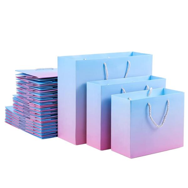 Влияние Hologram напечатало бумажные сумки с ручкой Pantone ленты