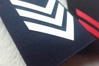 Uniforme fait sur commande d'impression d'écran d'épaulettes militaires, épaulette bleue de panneau d'épaule