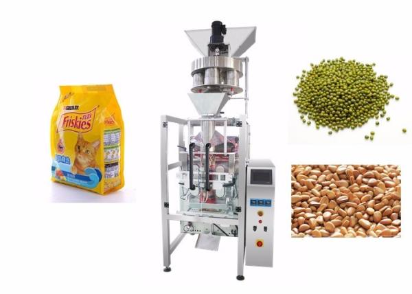 Vertical Form Fill Seal Packing Machine / Omron PLC Food Bag Former