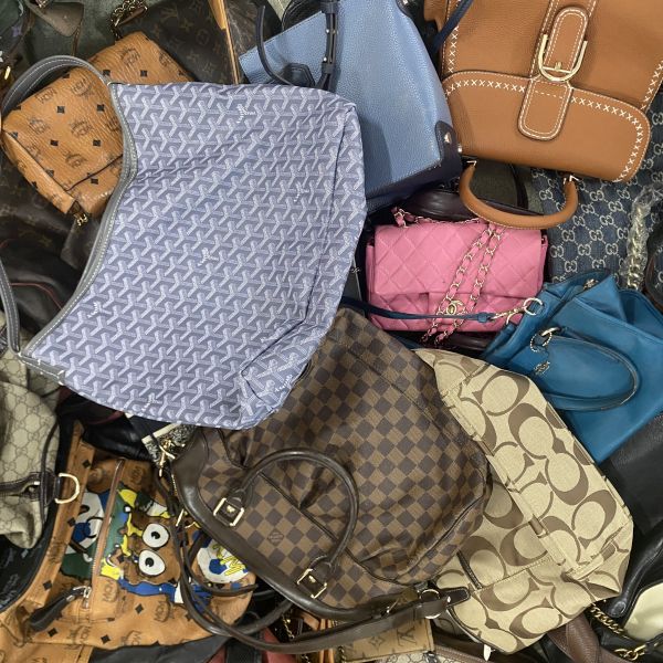 Second Hand PU Shoulder Bags Ukay Leather Women's Used Designer Handbags