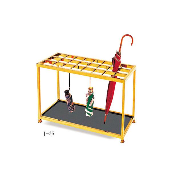 Стойка распределителя сумки зонтика серебра/золота автоматическая и зонтика гостиничного номера с замком задерживает до 18-36 зонтиков