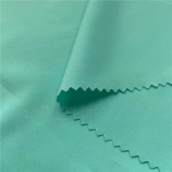 50D 50D Woven 60GSM Athletic Spandex Fabric 100 Polyester Fabric Green 150cm 59in
