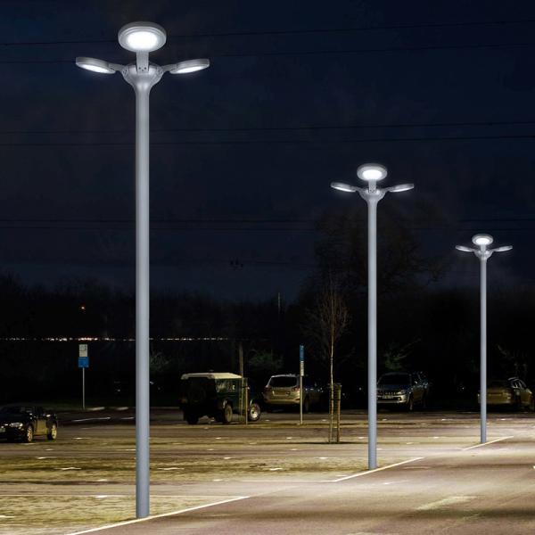 Die Casting Aluminum Outdoor Garden Solar Light with 3 lights IP65 Waterproof
