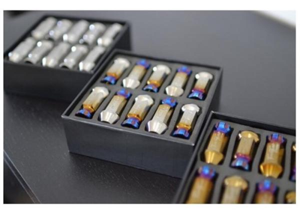 M12 X 1.5 Titanium Wheel Bolts Nuts Anodizing Color For Automotive Car