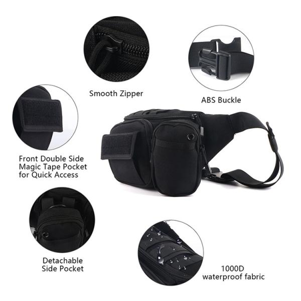 Outdoor Tactical Combination Pocket Waterproof Military Fanny Packs 40 Cm X 19 Cm X 13 Cm