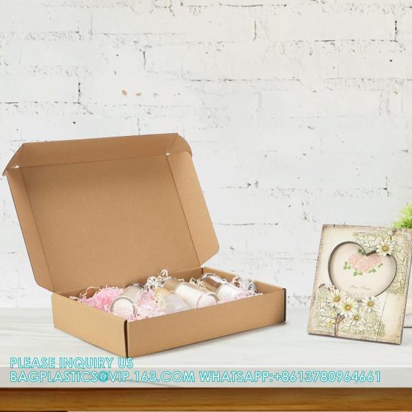 Shipping Boxes Set Of 20, Brown Corrugated Cardboard Literature Mailer Box For Packaging, Mailing, Business