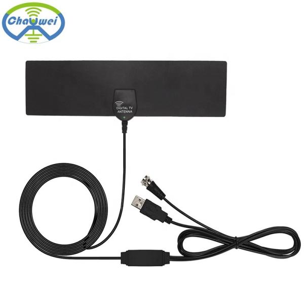 High Gain Indoor Digital HDTV Antenna 862MHz Flat HD With Amplifier