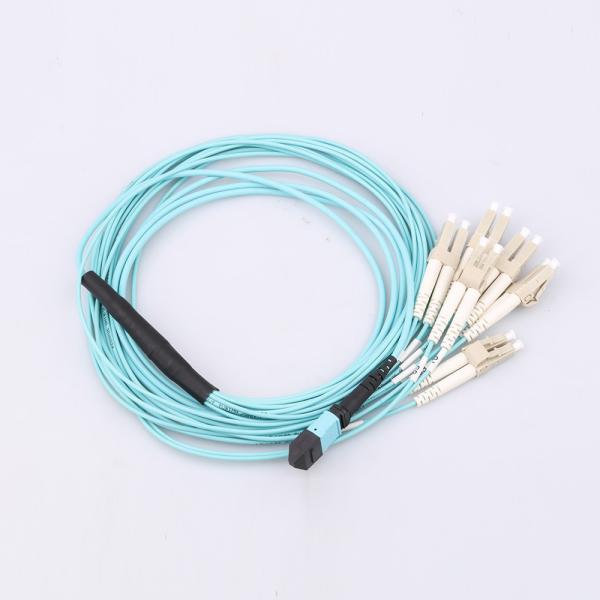 OM4 MTP Fiber Optic Patch Cord High Stability For 40G Networks