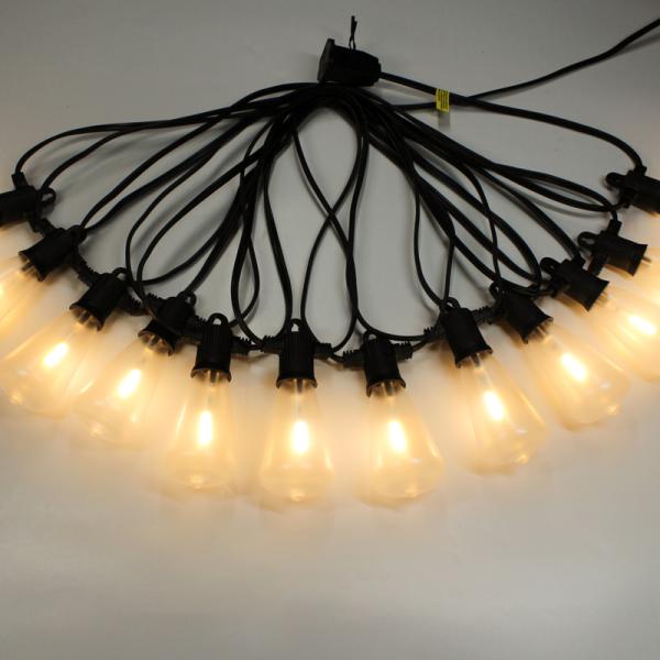 Outdoor Patio String Lights ST38 Edison Style Frosted Bulb String Lights Garden Backyard Party Wedding Outdoor String Lights