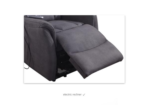 Practical Power Recliner Corner Sofa Multiscene Anti Abrasion