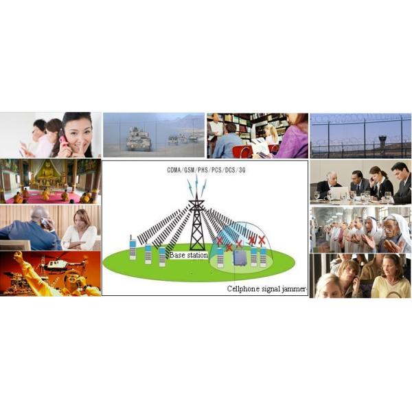 Джаммер сигнала сотового телефона Омни дирекционный с батареей УПС для школ, 210*50*185мм