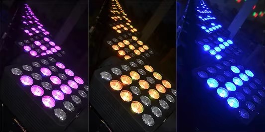 DMX Indoor 25*10W 4in1 LED Matrix Zoom Wash Moving Head Light For Wedding Event