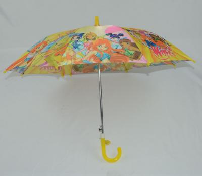 Plastic Handle 19 Inch Kids Rain Umbrellas Custom Sublimation Full Printing