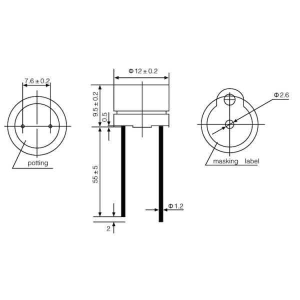 12*9.5mm Magnetic Buzzer