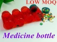 CRC Hdpe Capsule Bottle Red PET Plastic Bottles For Capsules