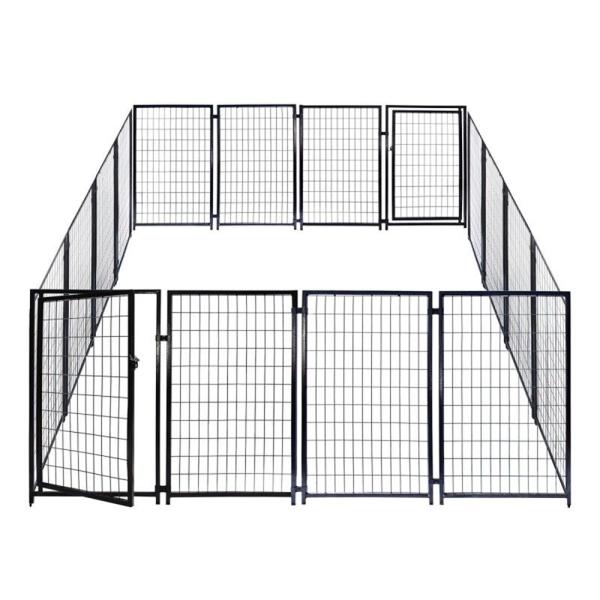 Large outdoor galvanized cheap chain link dog kennel 7.5x13x6ft(2.3x4x1.8m) 2.3mm wire diameter