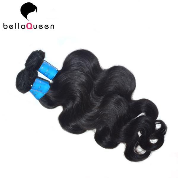 Pacotes peruanos puros do cabelo da onda do corpo da cor natural para trabalhos da beleza