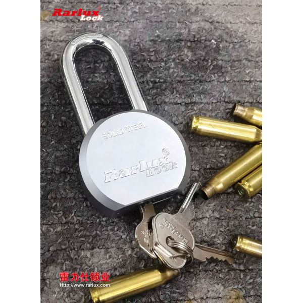 Rarlux 65mm Alloy Steel Durable Security Padlock with 3 Brass Keys Waterproof & Anti-Theft